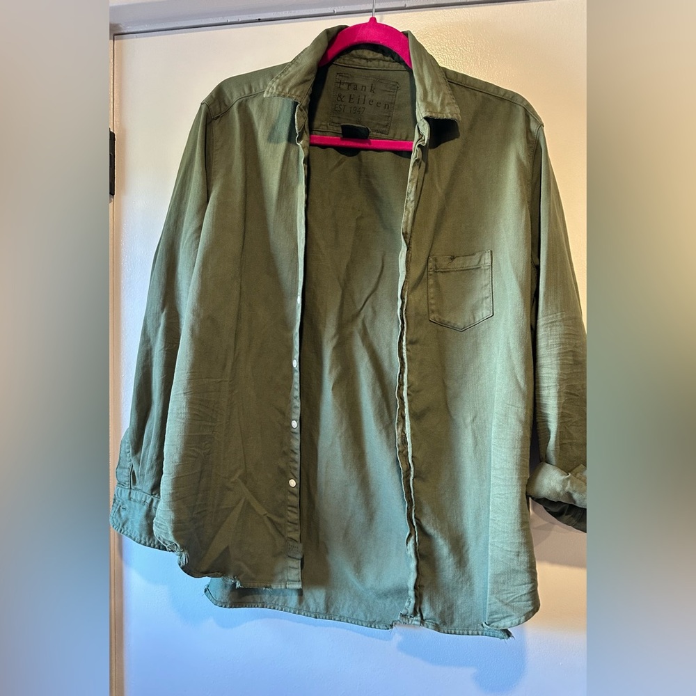 Frank & Eileen Khaki Green Casual Shirt
